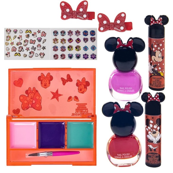Townley Girl Disney Minnie Mouse Cosmetic Makeup Gift Bag Set - Picture 3 of 14